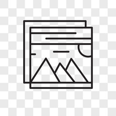 Poster - Binding vector icon isolated on transparent background, Binding logo design