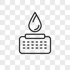 Poster - Ink vector icon isolated on transparent background, Ink logo design