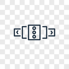 Aufkleber - Slider vector icon isolated on transparent background, Slider logo design
