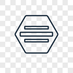 Aufkleber - Menu vector icon isolated on transparent background, Menu logo design