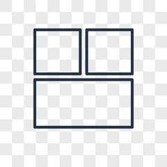 Aufkleber - Layout vector icon isolated on transparent background, Layout logo design