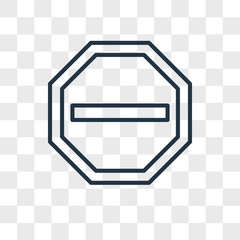 Poster - Minus vector icon isolated on transparent background, Minus logo design