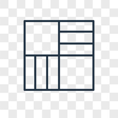 Aufkleber - Layout vector icon isolated on transparent background, Layout logo design