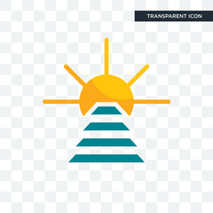 Poster - rise and shine vector icon isolated on transparent background, rise and shine logo design