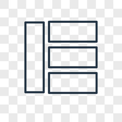 Aufkleber - Layout vector icon isolated on transparent background, Layout logo design