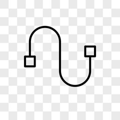 Aufkleber - Line vector icon isolated on transparent background, Line logo design