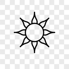 Aufkleber - Sol vector icon isolated on transparent background, Sol logo design