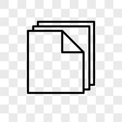 Poster - File vector icon isolated on transparent background, File logo design
