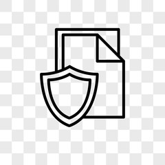 Poster - File vector icon isolated on transparent background, File logo design
