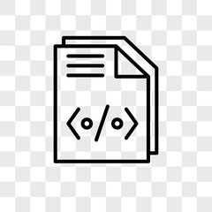 Poster - File vector icon isolated on transparent background, File logo design