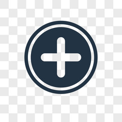 Aufkleber - Add vector icon isolated on transparent background, Add logo design