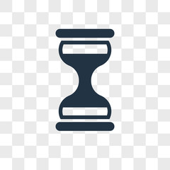 Poster - Hourglass vector icon isolated on transparent background, Hourglass logo design
