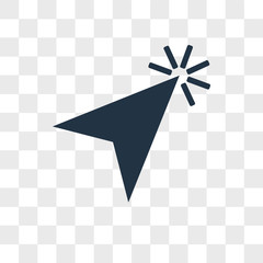 Poster - Cursor vector icon isolated on transparent background, Cursor logo design