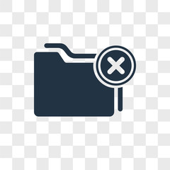 Poster - Folder vector icon isolated on transparent background, Folder logo design