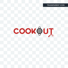 Poster - cookout vector icon isolated on transparent background, cookout logo design