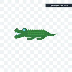 Poster - croc vector icon isolated on transparent background, croc logo design