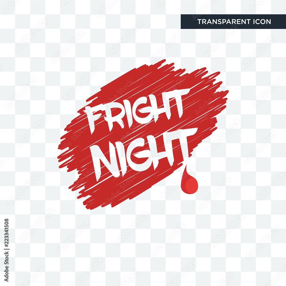 Fright Vector fright night vector icon isolated on transparent background, fright ...