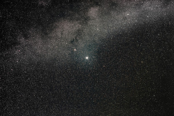 Wall Mural - altair 50mm milky way exposure showing nebula and dust clouds within mily way galaxy