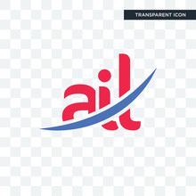 Ail Vector Icon Isolated On Transparent Background, Ail Logo Design