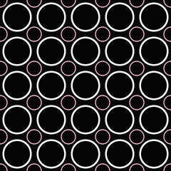 Poster - Abstract repeating circle pattern design background - color vector illustration