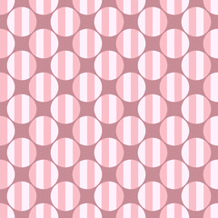 Poster - Simple seamless circle pattern background - pink vector graphic design