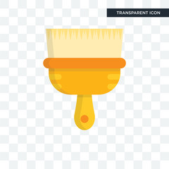 Wall Mural - Paint brush vector icon isolated on transparent background, Paint brush logo design