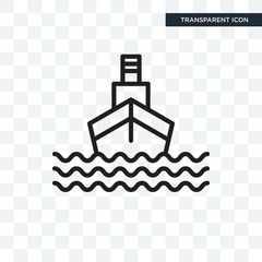 Canvas Print - Cruise vector icon isolated on transparent background, Cruise logo design