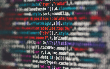 Wall Mural - html php java source code