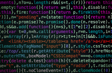Wall Mural - html php java source code