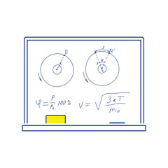 Sticker - Icon of Classroom blackboard