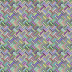 Poster - Colorful seamless diagonal rectangle pattern - vector mosaic tile background design