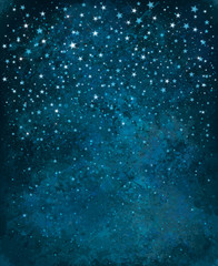 Wall Mural - vector night starry sky background.