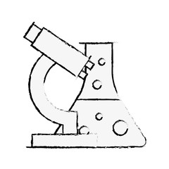 Poster - biology laboratory microscope test tube equipment