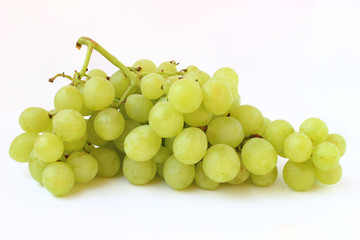 Poster - Globe of green grapes on a white background close up