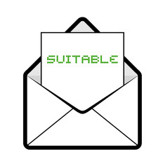 Poster - envelope with suitable message