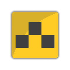 Wall Mural - A taxi call icon. Vector illustration on white background.