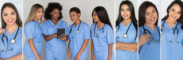 Sticker - Group Of Female Nurses