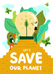 Sticker - Saving Of Planet Poster