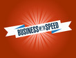 © alexmillos - Business up to speed bright ribbon message