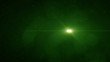 Green lens flare light