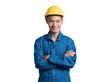 © Phushutter - Headshot Asian engineer young man smile in blue suit.