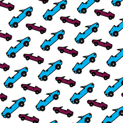 Sticker - convertibles cars vehicles pattern background