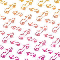 Sticker - convertibles cars vehicles pattern background