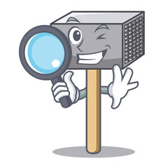 Sticker - Detective hammer cartoon for tenderizer the meat