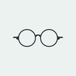 harry potter eyeglasses icon, vector illustration. flat icon