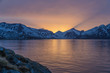 sunset in Finnmark Norway
