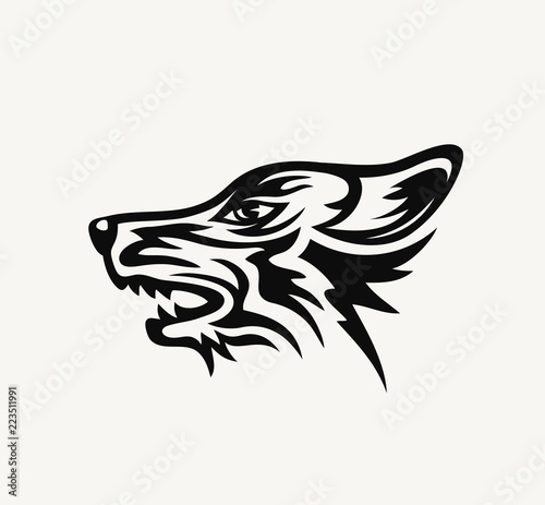 Wolf Face Logo Art Vector Design Buy This Stock Vector And