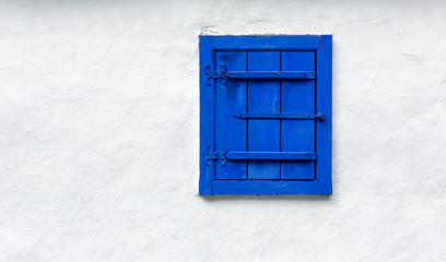 Wall Mural - blue old window