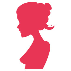 Poster - Woman face silhouette