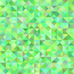 Wall Mural - Green abstract triangle pyramid pattern background - mosaic vector illustration from triangles in colorful tones